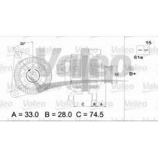 437116 VALEO Генератор