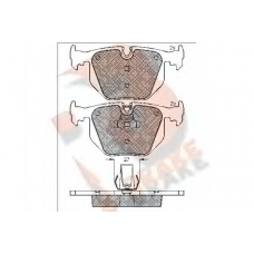 RB1552 R BRAKE Комплект тормозных колодок, дисковый тормоз