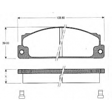 BLF217 QUINTON HAZELL Комплект тормозных колодок, дисковый тормоз
