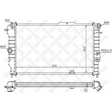 10-25251-SX STELLOX Радиатор, охлаждение двигателя