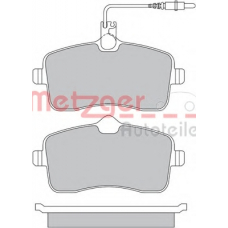 1170283 METZGER Комплект тормозных колодок, дисковый тормоз