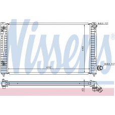 60424 NISSENS Радиатор, охлаждение двигателя