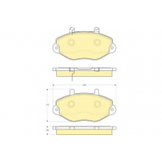 6115734 GIRLING Комплект тормозных колодок, дисковый тормоз