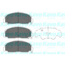 KBP-1505 KAVO PARTS Комплект тормозных колодок, дисковый тормоз