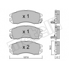 22-0135-0 METELLI Комплект тормозных колодок, дисковый тормоз