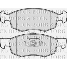 BBP1886 BORG & BECK Комплект тормозных колодок, дисковый тормоз