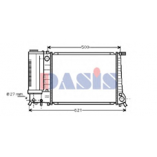 051140N AKS DASIS Радиатор, охлаждение двигателя
