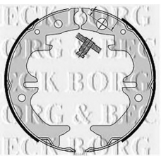 BBS6411 BORG & BECK Комплект тормозных колодок