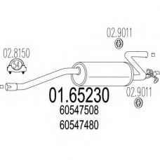 01.65230 MTS Глушитель выхлопных газов конечный