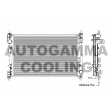 103987 AUTOGAMMA Радиатор, охлаждение двигателя