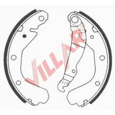 629.0561 VILLAR Комплект тормозных колодок