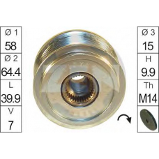 ZN5509 ERA Механизм свободного хода генератора