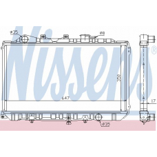 62500 NISSENS Радиатор, охлаждение двигателя