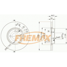 BD-2892 FREMAX Тормозной диск