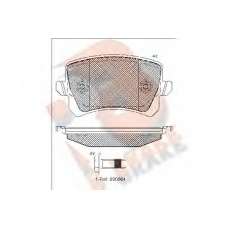 RB1857 R BRAKE Комплект тормозных колодок, дисковый тормоз