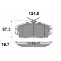 NP2093 NATIONAL Комплект тормозных колодок, дисковый тормоз