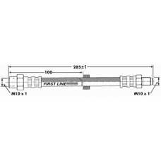 FBH6874 FIRST LINE Тормозной шланг