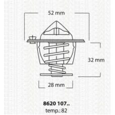 8620 10782 TRISCAN Термостат, охлаждающая жидкость