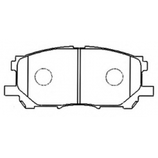 AKD-1497 ASVA Комплект тормозных колодок, дисковый тормоз