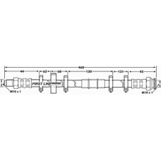 FBH6119 FIRST LINE Тормозной шланг