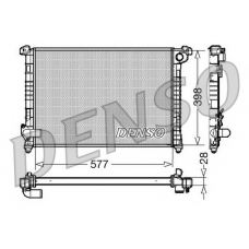 DRM05100 NPS Радиатор, охлаждение двигателя