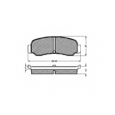 30146 SPIDAN Комплект тормозных колодок, дисковый тормоз