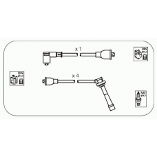 JP124 JANMOR Комплект проводов зажигания