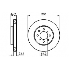 0 986 479 226 BOSCH Тормозной диск