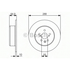 0 986 479 970 BOSCH Тормозной диск