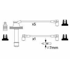 0 986 357 054 BOSCH Комплект проводов зажигания