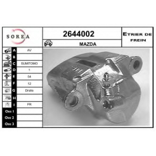 2644002 EAI Тормозной суппорт