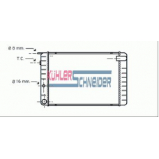 3306801 KUHLER SCHNEIDER Радиатор, охлаждение двигател