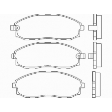 P 30 010 BREMBO Комплект тормозных колодок, дисковый тормоз