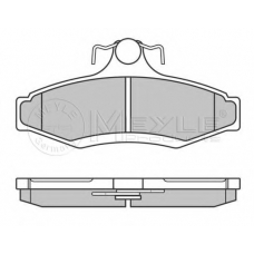 025 232 3714 MEYLE Комплект тормозных колодок, дисковый тормоз