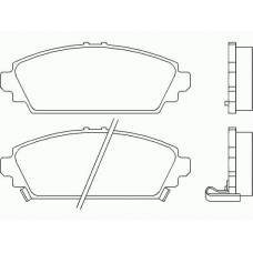 P 28 031 BREMBO Комплект тормозных колодок, дисковый тормоз