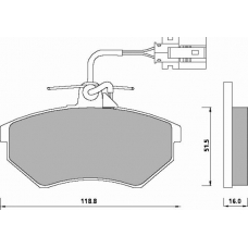 670081 ROULUNDS Disc-brake pad, front