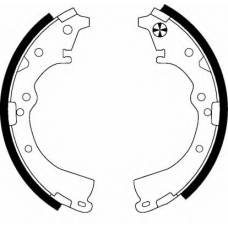 8DB 355 002-201 HELLA Комплект тормозных колодок