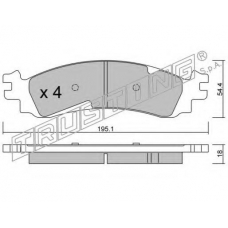 7020 TRUSTING Комплект тормозных колодок