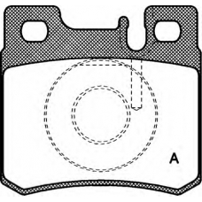 BPA0282.20 OPEN PARTS Комплект тормозных колодок, дисковый тормоз