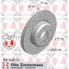 150.3465.52 ZIMMERMANN Тормозной диск