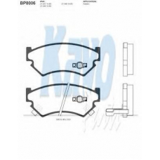 BP-8006 KAVO PARTS Комплект тормозных колодок, дисковый тормоз