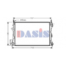 152013N AKS DASIS Радиатор, охлаждение двигателя