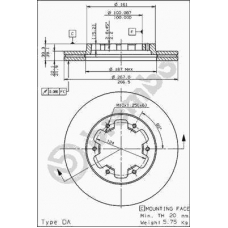 09.5873.10 BREMBO Тормозной диск