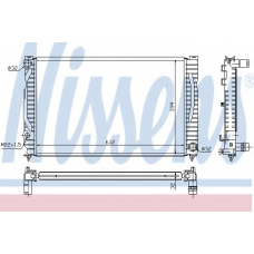 60496 NISSENS Радиатор, охлаждение двигателя