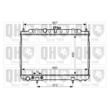 QER2451 QUINTON HAZELL Радиатор, охлаждение двигателя