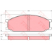 GDB204 TRW Комплект тормозных колодок, дисковый тормоз