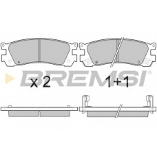 BP3045 BREMSI Комплект тормозных колодок, дисковый тормоз