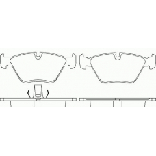 P 06 042 BREMBO Комплект тормозных колодок, дисковый тормоз