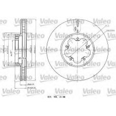 187151 VALEO Тормозной диск