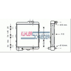 5000081 KUHLER SCHNEIDER Радиатор, охлаждение двигател